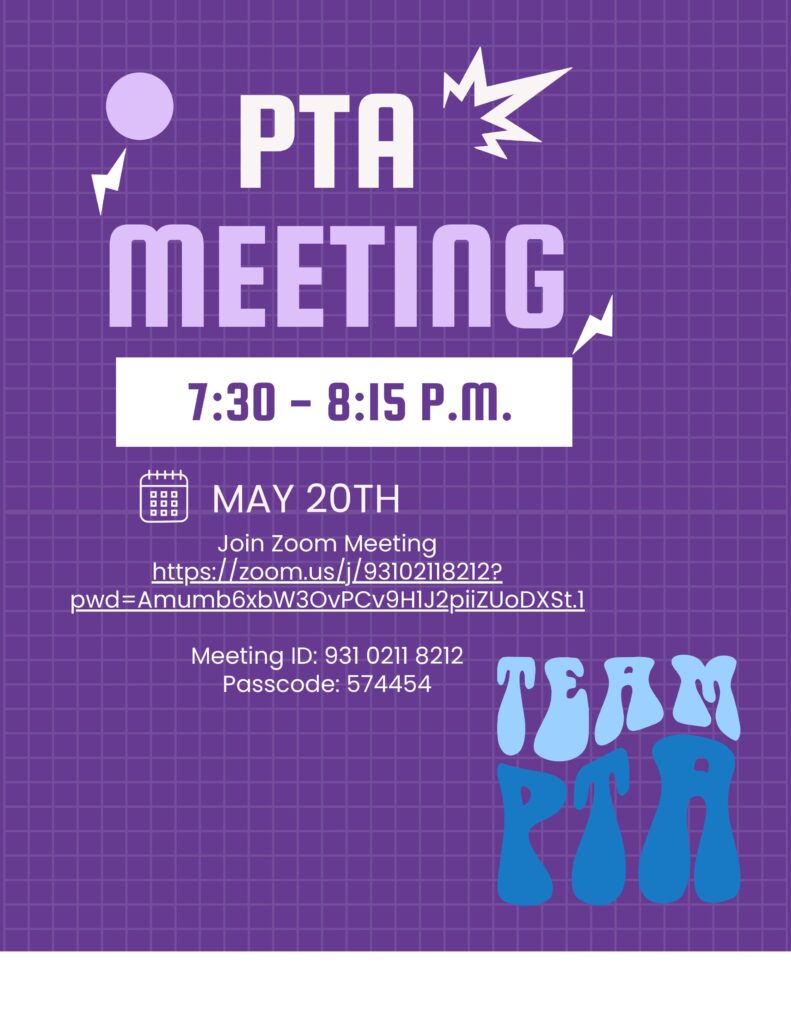 May 2025 PTA Meeting
